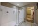 Walk-in shower features a glass enclosure and ample space at 9337 W Medlock Dr, Glendale, AZ 85305
