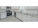 Close-up of kitchen area showing stainless steel appliances and tile backsplash at 1066 E 7Th Pl, Mesa, AZ 85203