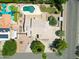 Expansive property featuring a pool, lush greenery, and a well-maintained roof at 1454 E Calle De Arcos --, Tempe, AZ 85284