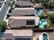 Community aerial view highlighting the various backyard pools at 26243 W Wahalla Ln, Buckeye, AZ 85396