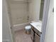 Bathroom with a bathtub and shower, toilet, and sink at 3428 E Renee Dr, Phoenix, AZ 85050