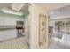 Kitchen with stainless appliances and tile floor viewed from the living area at 453 S Parkcrest -- # 416, Mesa, AZ 85206