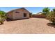 Large backyard with desert landscaping; home has convenient covered patio at 4942 W Novak Way, Laveen, AZ 85339