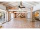 This is an expansive living area with brick accents, terracotta tile, and an indoor fountain at 5112 N 32Nd Pl, Phoenix, AZ 85018