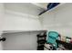 Walk-in closet with shelves and hanging rods for storage space at 10830 N 11Th St, Phoenix, AZ 85020