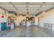 Spacious and organized two-car garage with ample storage shelves and room for projects at 10830 N 11Th St, Phoenix, AZ 85020