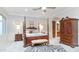 This primary bedroom has a sitting area, an ensuite, and ample closet space at 11307 E Elmhurst Dr, Chandler, AZ 85249