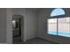 Bedroom with a large window and a view of the pool at 11342 W Barbara Ave, Peoria, AZ 85345