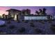 The neighborhood entrance with beautiful signage, rock landscaping, and an architectural design at 20269 E Hummingbird Dr, Queen Creek, AZ 85142