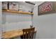 Small office nook with wooden desktop and shelves at 20269 E Hummingbird Dr, Queen Creek, AZ 85142
