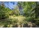 Large backyard featuring a grassy area surrounded by trees and bushes at 3303 E Clarendon Ave, Phoenix, AZ 85018