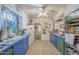 Charming kitchen with colorful cabinetry, practical appliances, and view to other rooms at 3303 E Clarendon Ave, Phoenix, AZ 85018