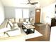 Inviting living room featuring a plush sectional sofa, stylish decor, and a cozy atmosphere at 501 E Ray Rd # 230, Chandler, AZ 85225