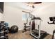 This gym features workout equipment and has a flat-screen TV at 5235 S Dante --, Mesa, AZ 85212