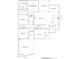 Detailed floor plan showcasing the layout of the home, including the bedrooms, bathrooms, kitchen and living spaces at 6446 E Omega Cir, Mesa, AZ 85215