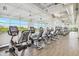 Bright fitness center featuring modern exercise equipment with a large window showcasing the outside view at 8516 W Clemente Way, Florence, AZ 85132