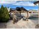 Backyard featuring a gazebo, pool, and patio furniture at 8820 W Glenn Dr, Glendale, AZ 85305
