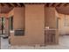 Covered outdoor BBQ area, with stucco exterior and room for counter and seating at 10480 W Martin Rd, Casa Grande, AZ 85194