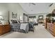 Spacious main bedroom with a fireplace and a seating area at 11439 E Bella Vista St, Scottsdale, AZ 85259
