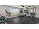 Spacious home gym featuring a variety of exercise equipment including treadmill, inversion table, and squat rack at 3123 E Buena Vista Dr, Chandler, AZ 85249