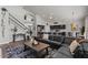 Open concept living space with views of kitchen and stairway at 3123 E Buena Vista Dr, Chandler, AZ 85249