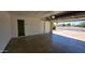Spacious two-car garage is shown with a partial view of the driveway and street at 3708 W Peoria Ave, Phoenix, AZ 85029
