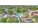 Stunning community pool area with meticulously maintained landscaping and ample parking for residents and guests at 4169 E Jasper Dr, Gilbert, AZ 85296