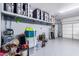 Organized garage with ample storage and space; a functional area for parking and projects at 42709 W King Fisher Dr, Maricopa, AZ 85138