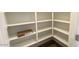 Walk-in pantry with ample shelving for organized storage of groceries and kitchen essentials at 5669 S 253Rd Ave, Buckeye, AZ 85326