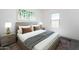 Bedroom with a neutral color palette, a large window, and decorative wall art at 5836 W Coplen Farms Rd, Laveen, AZ 85339