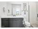 Bright bathroom with modern fixtures, a spacious vanity, and a glass-enclosed shower stall at 12746 E Casitas Del Rio E Dr, Scottsdale, AZ 85255