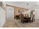 Charming dining room with chandelier and stylish chairs at 20211 E Via Del Oro --, Queen Creek, AZ 85142