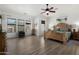 Large primary bedroom with many windows and luxurious finishes at 20211 E Via Del Oro --, Queen Creek, AZ 85142