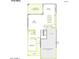 First floor plan showcasing an open layout with a kitchen, living and dining area at 2096 E Mill Rd, San Tan Valley, AZ 85140