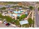 A high angle showcases the community pool area, highlighting Gathering fun in the sun at 2120 N Heritage St, Buckeye, AZ 85396
