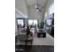 Comfortable living room featuring a vaulted ceiling and a cozy seating area at 2339 E Evans Dr, Phoenix, AZ 85022