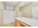 Bright bathroom with vanity, shower, and tub combination at 4327 E Desert Sky Ct, Cave Creek, AZ 85331