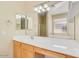 Bright bathroom with a large mirror, ample counter space, and a separate tub at 4327 E Desert Sky Ct, Cave Creek, AZ 85331