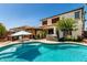 Outdoor living is easy with a built-in pool, spa, and covered patio area at 861 E Indian Wells Pl, Chandler, AZ 85249