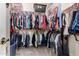Spacious walk-in closet with ample hanging space and shelving for organized storage at 861 E Indian Wells Pl, Chandler, AZ 85249
