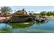 A community entrance welcomes residents and guests with a landscaped water feature and a prominent community sign at 861 E Indian Wells Pl, Chandler, AZ 85249