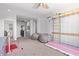 Playroom featuring a climbing rope and custom gymnastics mat with two oversized beanbag chairs at 1342 E Jade Dr, Chandler, AZ 85286