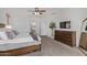 Relaxing main bedroom with furniture and ensuite bathroom at 1342 E Jade Dr, Chandler, AZ 85286