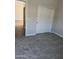 Bright bedroom features plush carpet and a closet with classic white sliding doors at 18340 W Patrick Ln, Surprise, AZ 85387