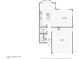 Layout of first floor featuring a kitchen, living room, bathroom, foyer, stairs, and garage at 2604 N 27Th St # 17, Phoenix, AZ 85008