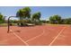 Community basketball court for neighborhood residents featuring two hoops and mature landscaping at 3049 E Longhorn Dr, Gilbert, AZ 85297