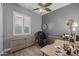 This office features a comfortable workspace and natural light at 3049 E Longhorn Dr, Gilbert, AZ 85297