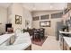 Inviting kitchen/dining area with stainless steel appliances, tiled floors, and ample natural light at 3440 E Southern Ave # 1088, Mesa, AZ 85204