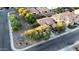 Aerial view of the property featuring mature trees, landscaping, and a well-maintained lawn at 3622 E Sparrow Pl, Chandler, AZ 85286
