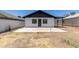 Exterior view of the back of the house, showing the back patio and yard at 527 N Pasadena --, Mesa, AZ 85201